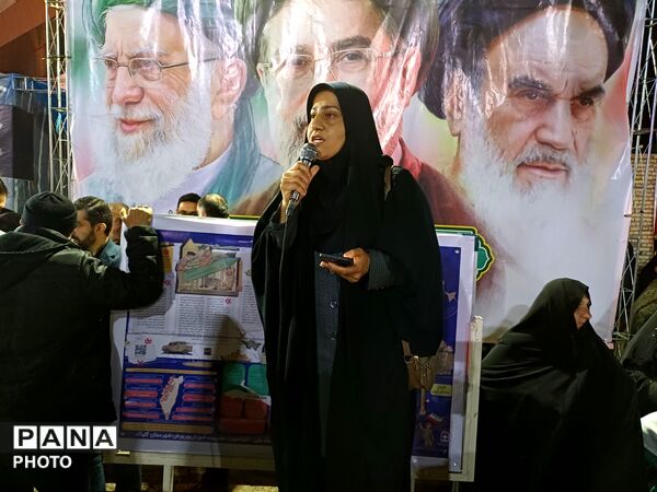 فرهنگیان و دانش‌آموزان گلوگاه یک‌صدا برای انقلاب