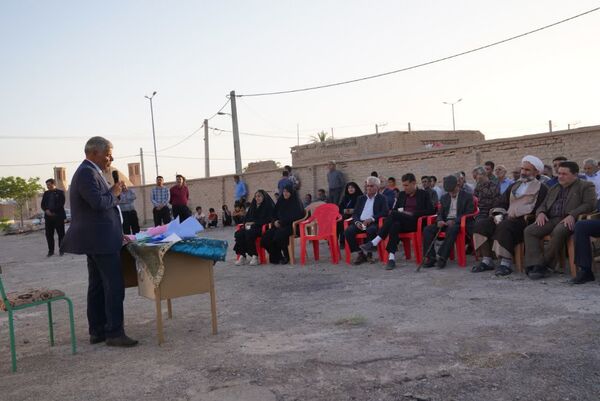 آیین کلنگ‌زنی مدرسه ۶ کلاسه فرهنگی فرهیخته زنده‌یاد زهیری 