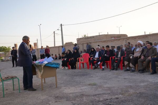 آیین کلنگ‌زنی مدرسه ۶ کلاسه فرهنگی فرهیخته زنده‌یاد زهیری 