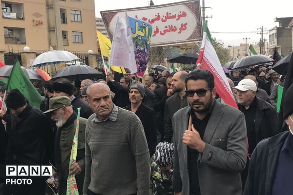 حضور مردم صدرا در راهپیمایی روز قدس