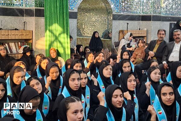 جشن آغاز هفته کرامت و روز دختر ویژه دختران در روستای ولی‌آباد قرچک 