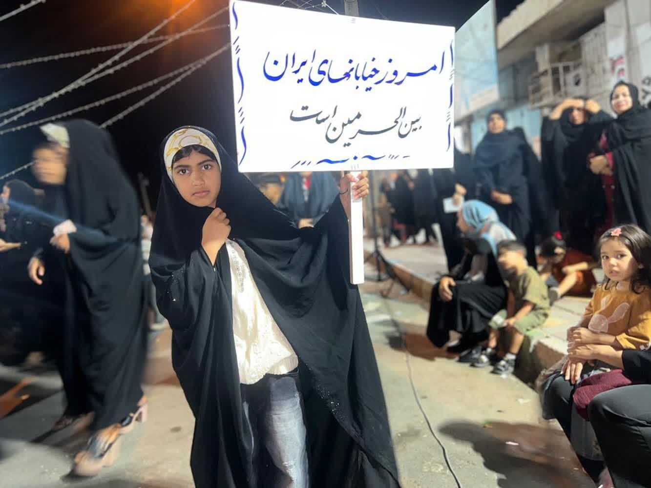 حضوردانش آموزان دراجتماع مردمی رودبارجنوب