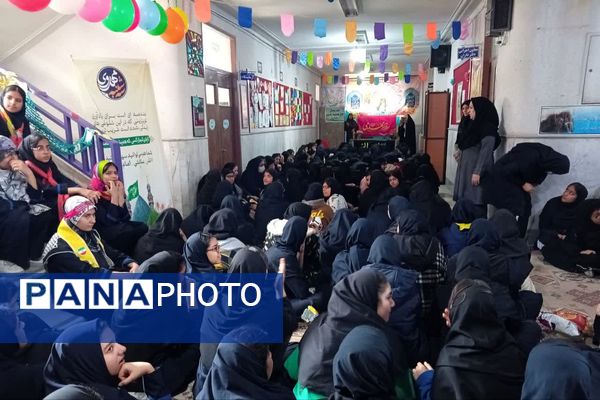 جشن نیمه شعبان در دبیرستان حاج محمود رضوی ناحیه ۴ شیراز