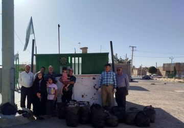 پویش پاکسازی محیط زیست اطراف حرم امام زادگان احمد وجعفر شهر بهمن