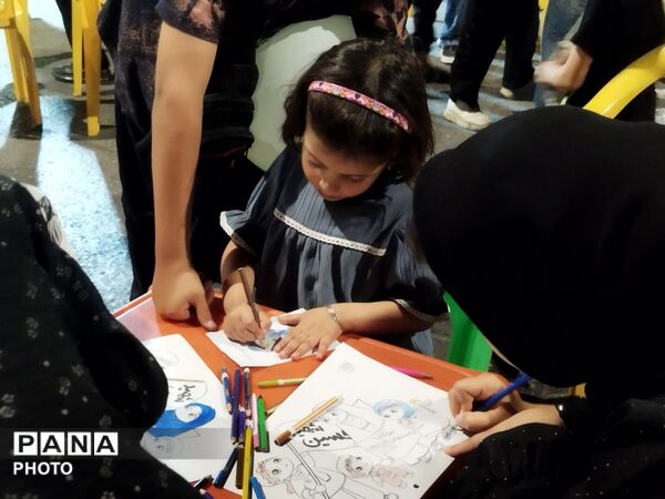 مشق عشق و آگاهی در موکب کودک فرهنگیان