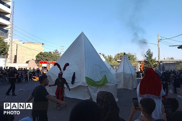 بازسازی خیمه گاه شهدای کربلا در شهرک گلشهر چهاردانگه