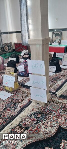سنگر مسجد به یاد دانش‌آموزان میناب
