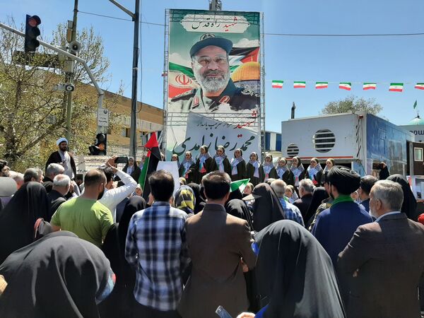 راهپیمایی روز قدس در شهر قزوین 