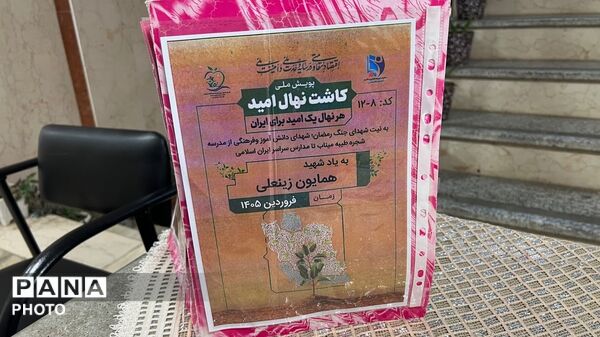 نهال‌ها در دبستان چلیچه به یاد شهدای مدرسه میناب می‌رویند