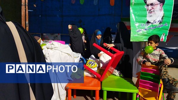 لحظاتی از آماده سازی موکب ها برای مهمانی کیلومتری نیشابور 