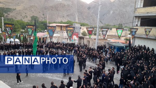 مراسم سوگواری، علم گردانی در روستای گرمدره 