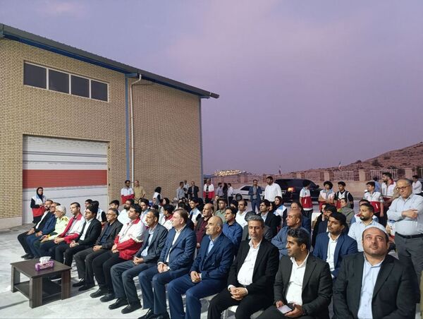 افتتاح ساختمان جمعیت هلال احمر شهرستان جم