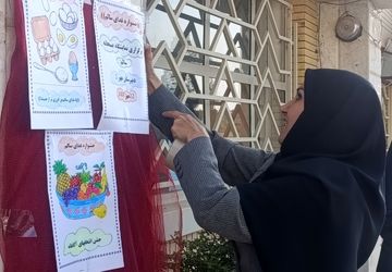 جشنواره غذای سالم در دبیرستان مهر نیشابور