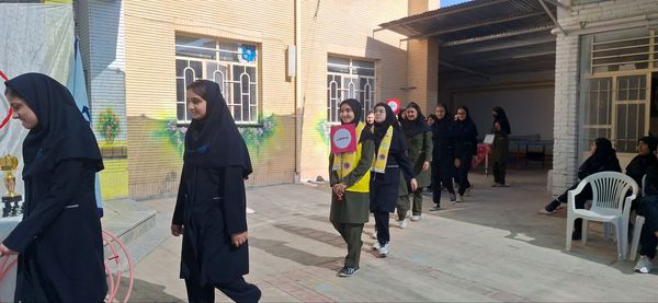 افتتاحیه المپیاد ورزشی در دبیرستان فرزانگان دوره اول 