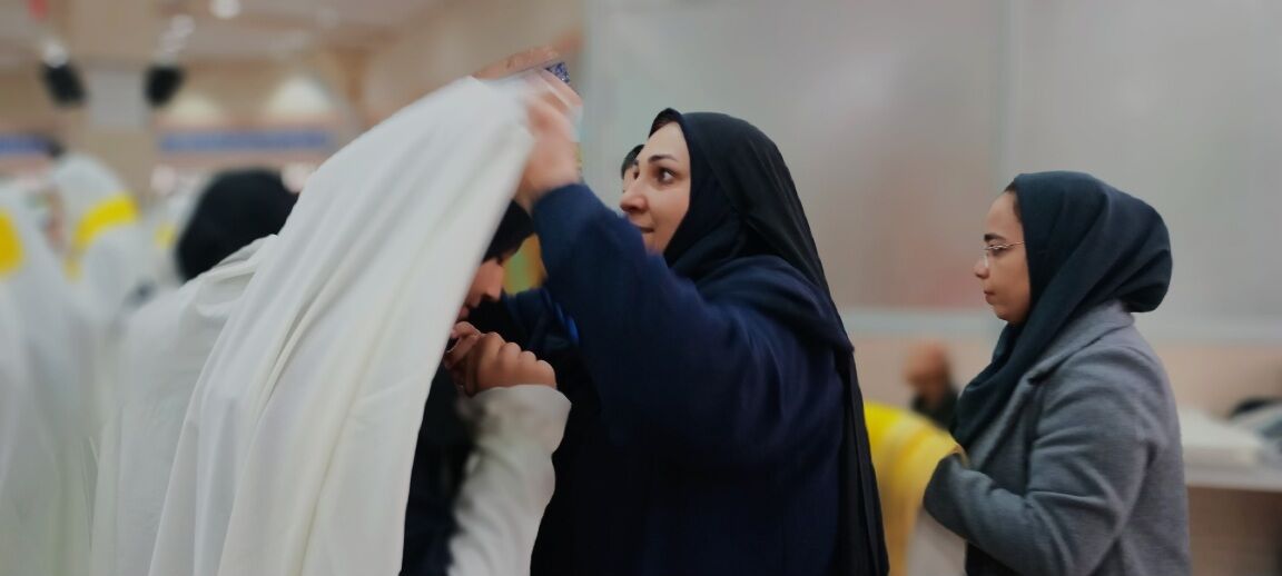 پیش اجرای گروه ۱۰۰۰ نفره پیشتازان قبل از اجلاسیه سراسری نماز