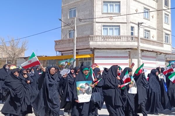 حضور پرشور مردم شهر تیتکانلو در راهپیمایی روز قدس 