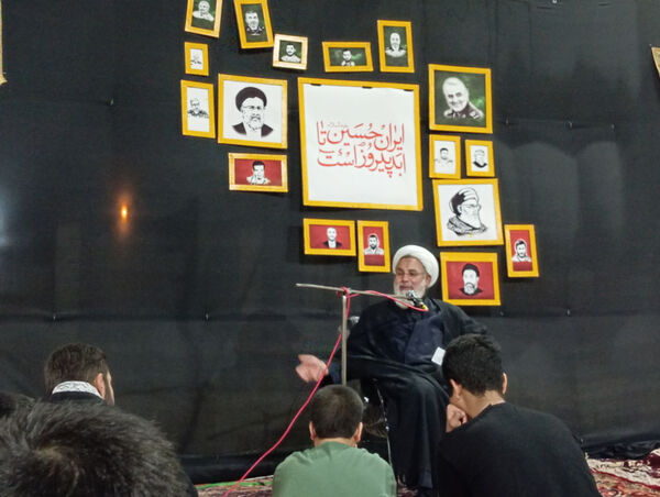 عزاداری هیات انصارالمهدی شهر جعفریه قم در یادمان شهدای گمنام 
