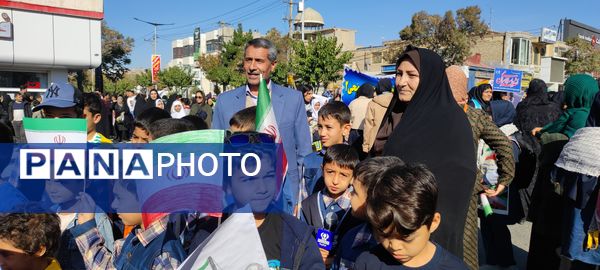 برپایی راهپیمایی باشکوه ۱۳ آبان در شهرستان شیروان