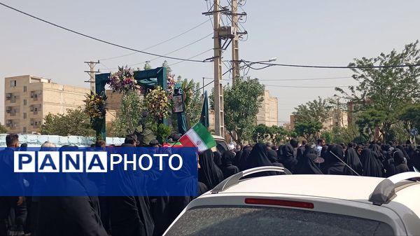 آیین تشییع شهید مرتضی جمالی در فردیس