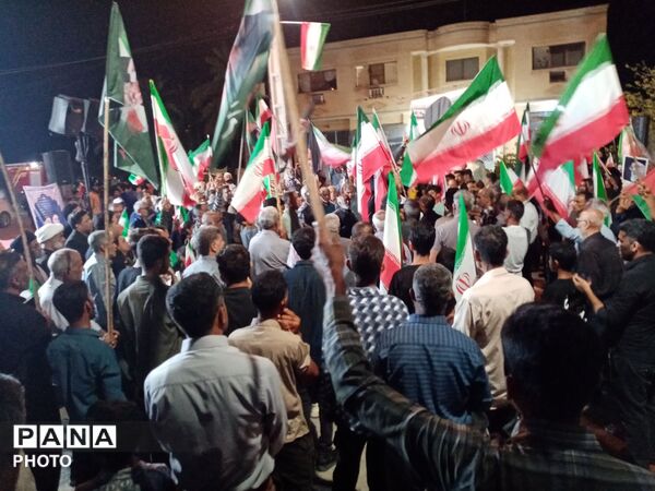مردم فین هرمزگان با آرمان‌های انقلاب اسلامی