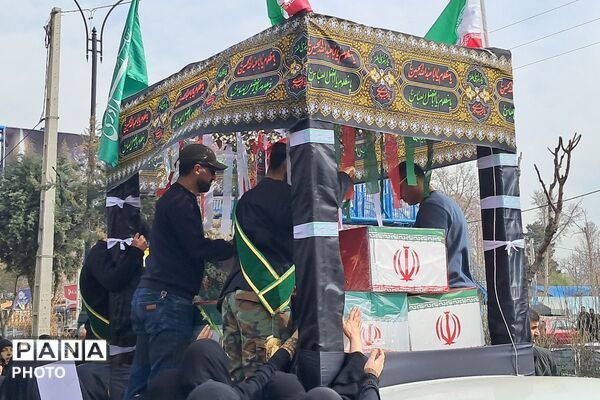 تشییع پیکر مطهر شهدای وطن در گلزار شهدای شهرستان ملارد