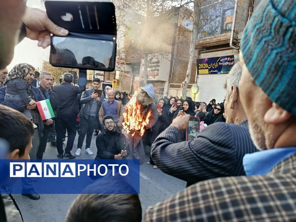 راهپیمایی میثاق با ولایت و محکوم نمودن اغتشاشات گروه های تروریستی در کاشمر