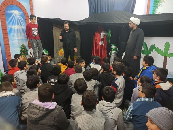 مراسم عزاداری حضرت زهرا (س) در دبستان پسرانه فضیلت 