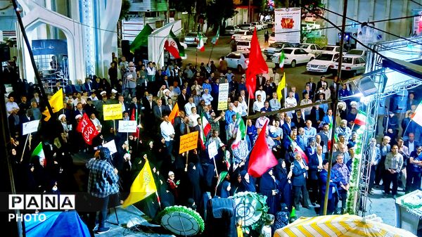 طنین فریادهای «وعده صادق ۵» در تجمع مهرورزی