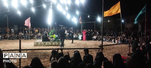 تعزیه خوانی برای حضرت علی اکبر (ع) در روستای رزق آباد 