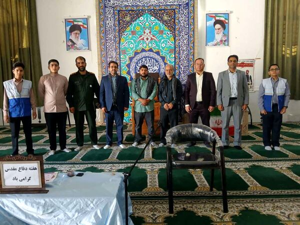 برگزاری یادواره شهدا در مسجد صاحب‌الزمان شهرستان خلیل‌آباد