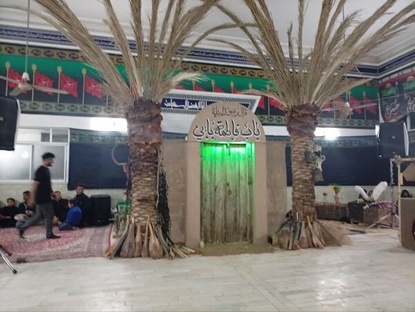 اجرای نمایش و شبیه خوانی دهه فاطمیه در تکیه ابوالفضلی روستای فدافن