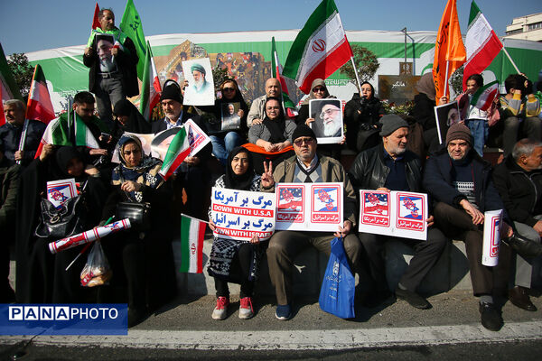راهپیمایی محکومیت اقدامات تروریستی آمریکا و رژیم صهیونیستی علیه ملت ایران