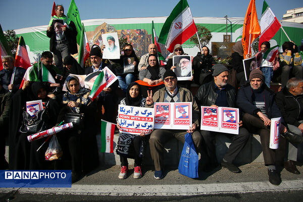 راهپیمایی محکومیت اقدامات تروریستی آمریکا و رژیم صهیونیستی علیه ملت ایران