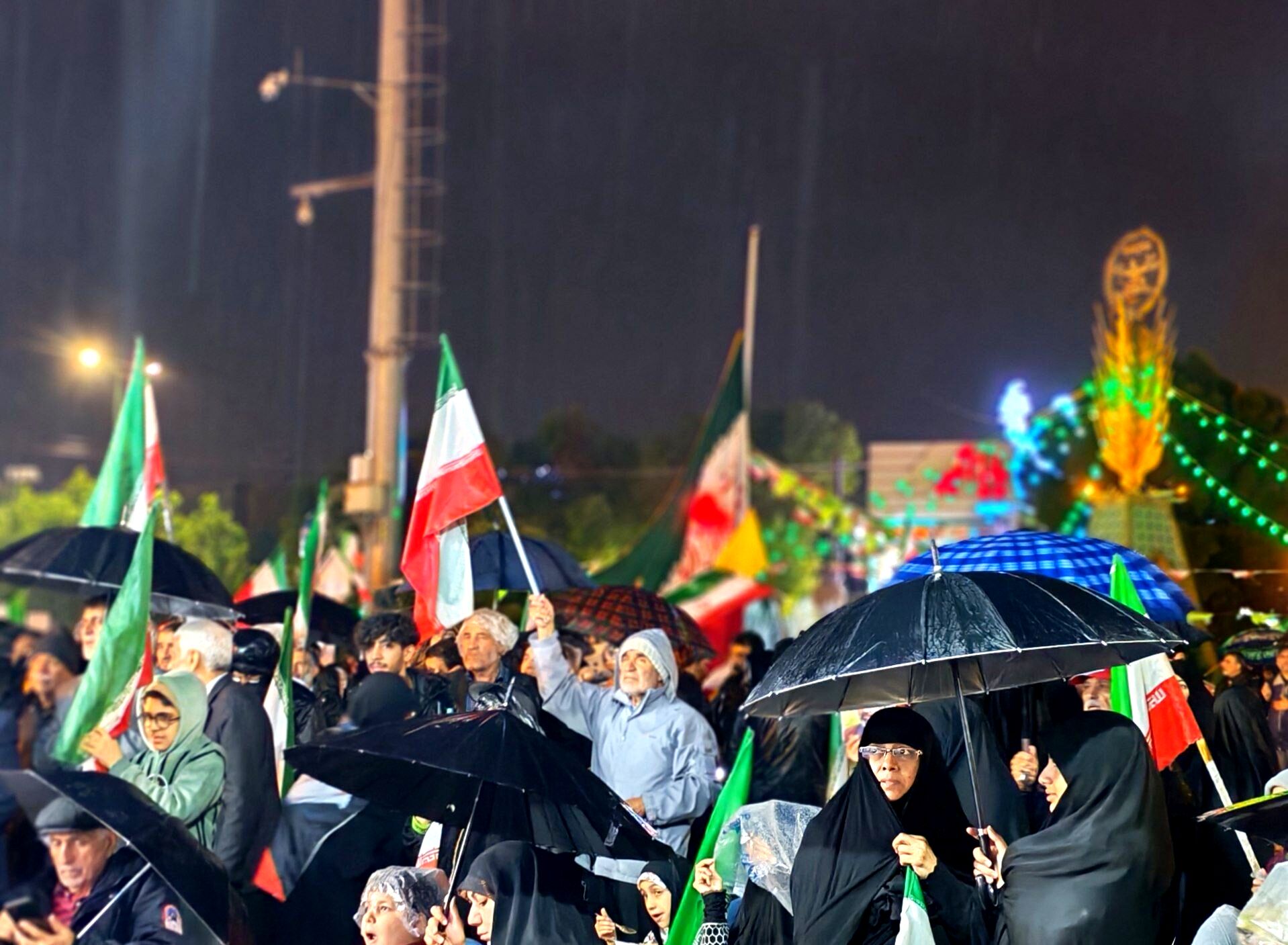 بیعت با امام زیر باران رحمت الهی
