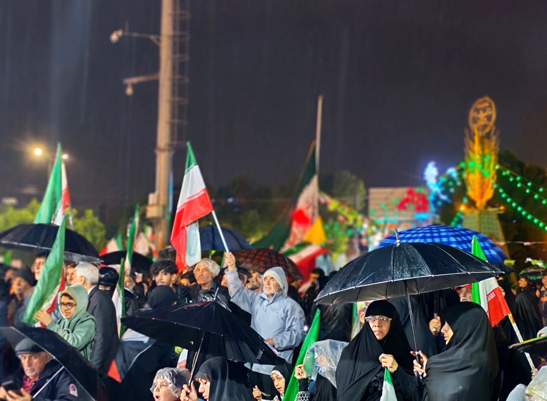 بیعت با امام زیر باران رحمت الهی