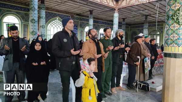 مراسم گرامیداشت چهلم امام شهید در گلزار شهدای  شهر بار نیشابور-۲