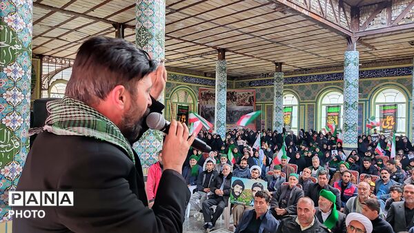 مراسم گرامیداشت چهلم امام شهید در گلزار شهدای  شهر بار نیشابور-۲