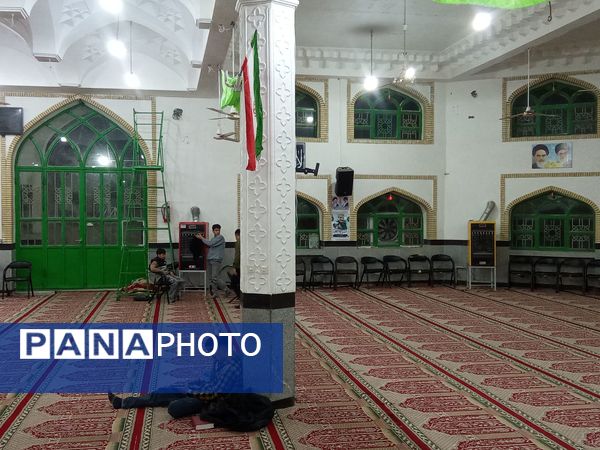 مراسم اعمال شب نیمه شعبان در مسجد جامع شهر کندر