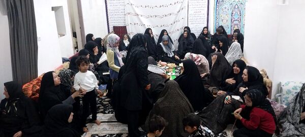 عطر صبر زینب در جمع معتکفان مسجد جامع