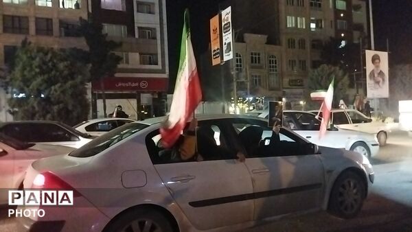 رژه ماشینی در بلوار فضل نیشابور 