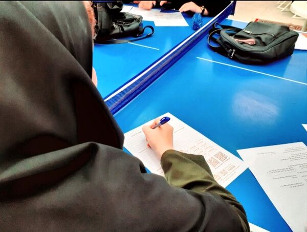 آزمون لیگ‌جت با شعار «جهاد ما جهاد تبیین» در خانمیرزا