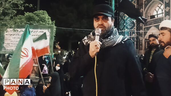 چهل و پنجمین شب از تجمعات مردمی در بی بی شطیطه شهرستان نیشابور 