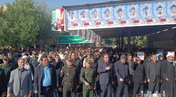 اجتماع باشکوه وداع خادمین مردم کوهدشت با آقای شهید ایران 