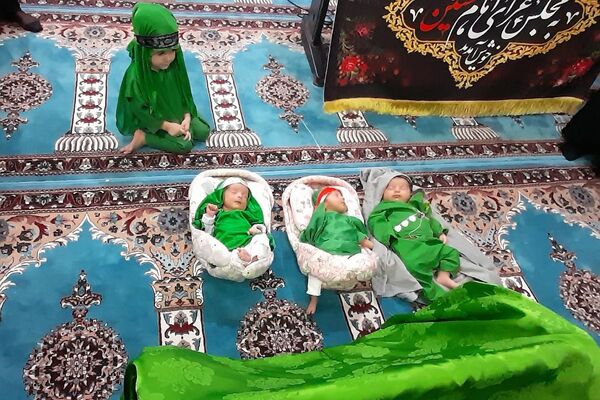 حضور شیرخوارگان در حسینیه صباشهر شهریار