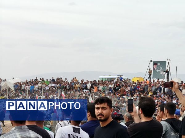 رقابت پهلوانان کشتی با چوخه در گود امام مرشد فاروج - میراثی ۴۰۰ ساله