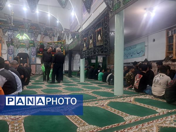 عزاداری شب‌های محرم در مسجد صاحب الزمان آشخانه 