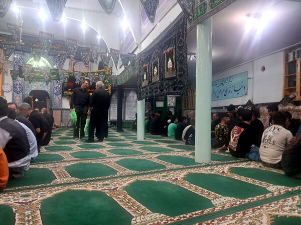 عزاداری شب‌های محرم در مسجد صاحب الزمان آشخانه 