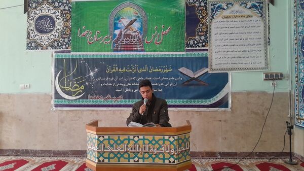 مراسم افطاری در دبیرستان دهخدا ناحیه یک کرج 
