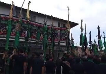 حرکت باشکوه دسته روی محرمی کردکویی‌ها به سوی ولاغوز