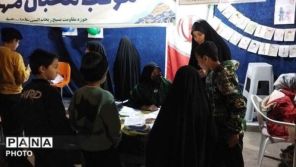 موکب محبان مهدی میزبان کودکان نیشابوری 